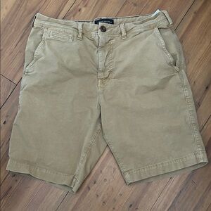 American Eagle Outfitters Men's Tan Flat Front Shorts